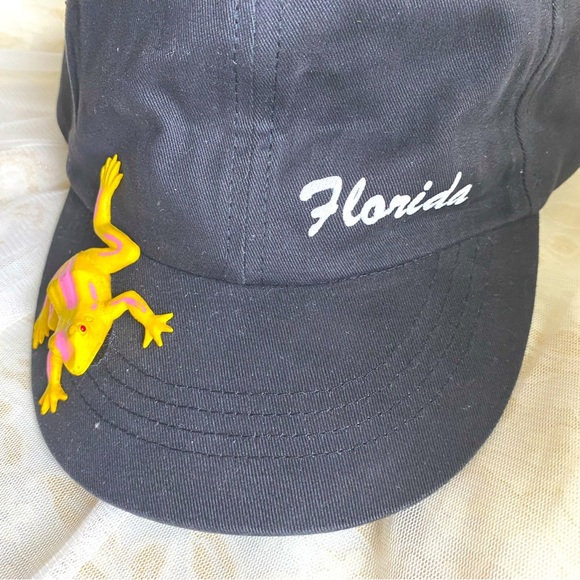 Toddler Boy/Girls Frog charm & Florida lettering Sun Hat Baseball Cap 3T - 8T - Picture 4 of 5